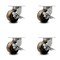 Service Caster 6 Inch Heavy Duty High Temp Phenolic Swivel Caster Set with Brakes SCC, 4PK SCC-KP92S630-PHRHT-SLB-4 - alternate 1